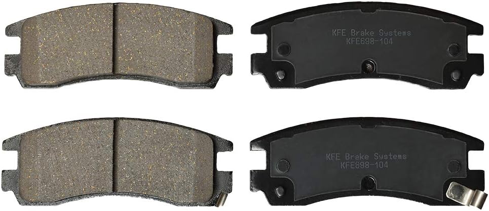 KFE KFE698-104 Ultra QuietAdvanced Premium Ceramic Brake Pad REAR Set Compatible With: Chevrolet Impala, Monte Carlo; Pontiac Grand Am, Grand Prix;Buick Century, Regal, Rendezvous; Intrigue, Alero