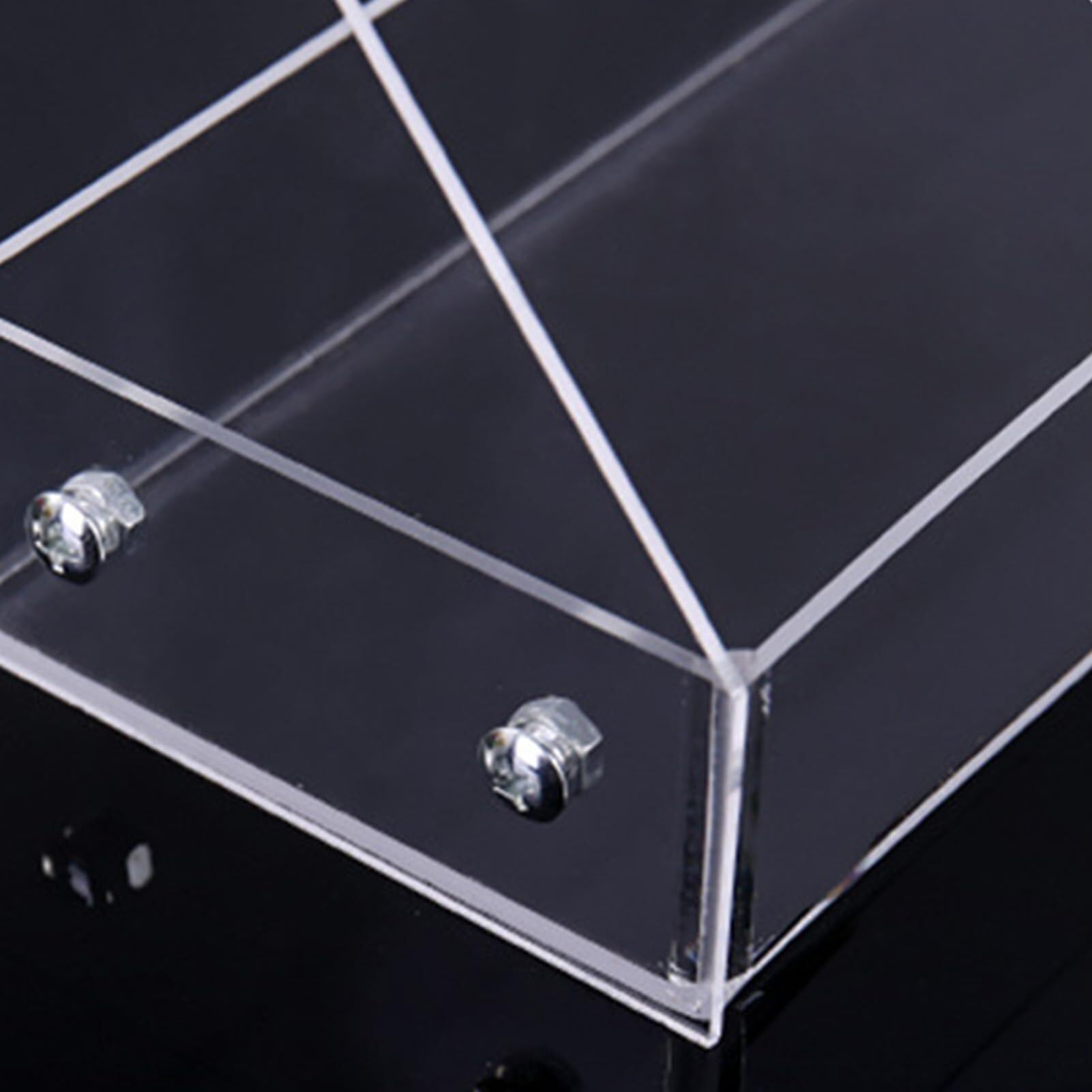 Porta Smalti Scatola Portaoggetti for Rossetto, Espositore da Tavolo in Plastica Trasparente Valigetta Custodia