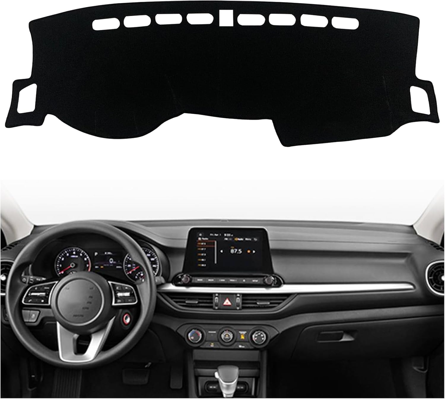 Dash Mat Cover Custom Interior Center Console Compatible with Kia Forte Sedan FE LXS EX GT 2019 2020 2021 2022 Dashboard mat Covers Accessories