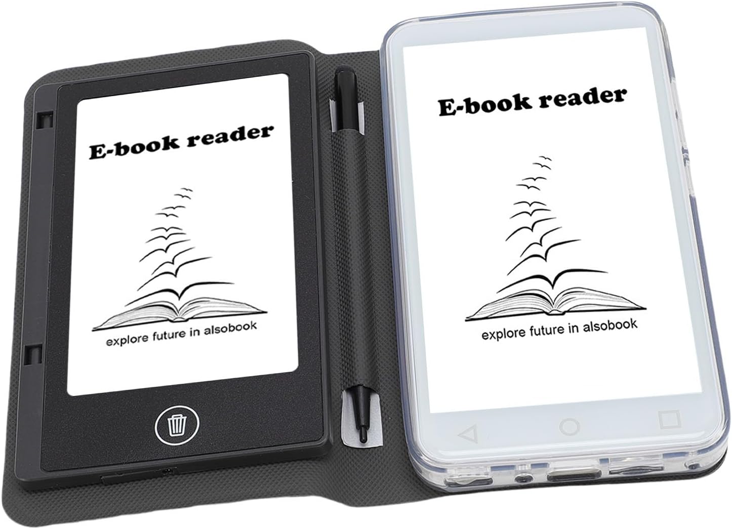 Focket Ebook Reader, 5 Inch HD Display 2GB RAM 16GB Storage Proof Colour Screen Tablet Digital Notepad with Builtin 8MP Camera Speaker for Kids Adults Seniors