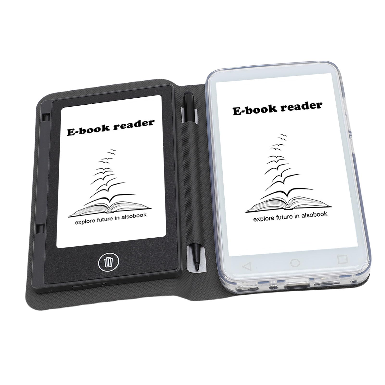 Lettore di Libri Elettronici da 5 Pollici, Lettore di Libri Elettronici Touchscreen con Lavagna per Scrittura, Supporto per Musica, Video, Fotocamera, Radio FM, MP3 MP4 per Bambini