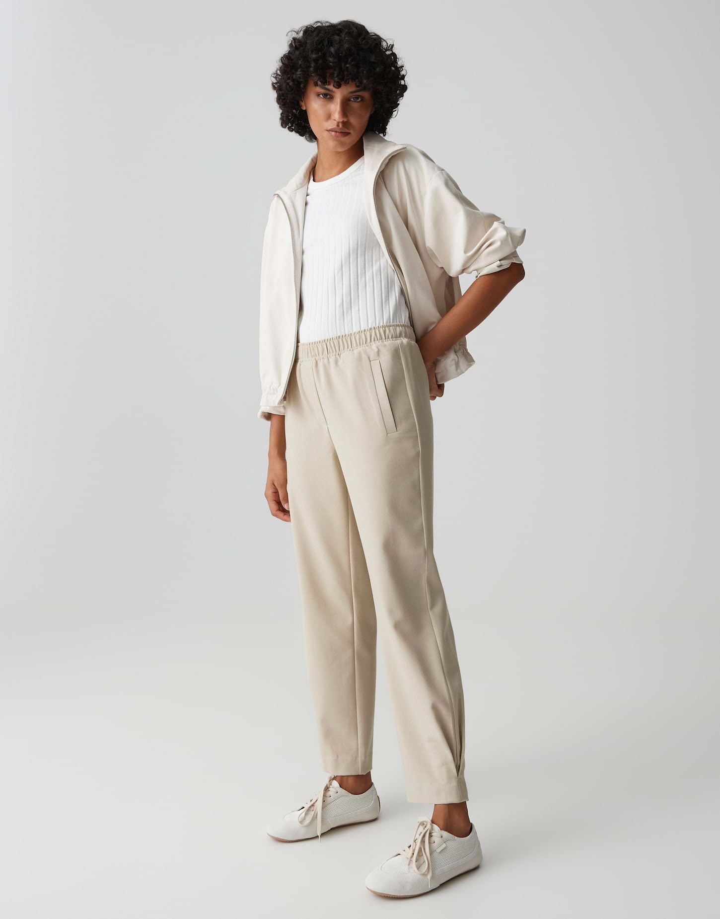 OPUS Damen City Pants | MYHA Flow Relaxed City Pants in feiner Mélange Optik