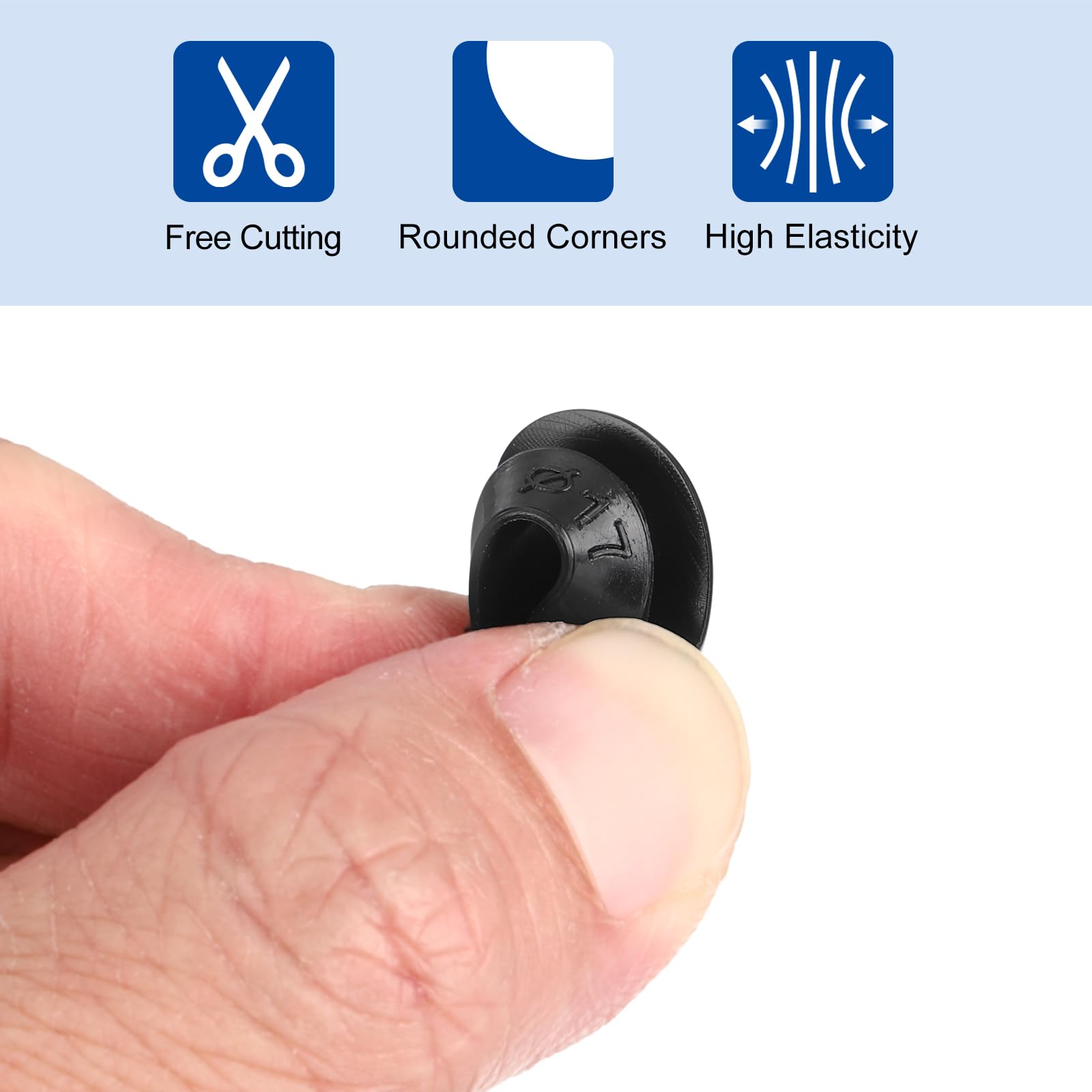 Passacavo In Gomma Passacavi In Gomma Per Fori - 3 Pezzi 58mm ID Per Protezione Cavi E Firewall H 1017585 - Foto 9