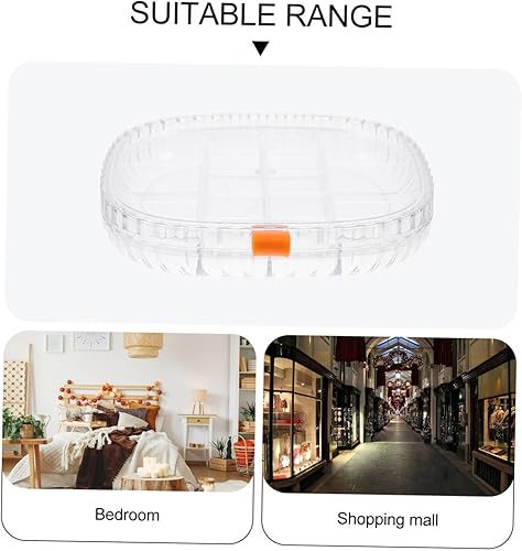 Miniatura 3 de Didiseaon caja de joyería transparente organizador de joyas bandeja organizadoras contenedor de almacenamiento de joyas pequeño organizador de