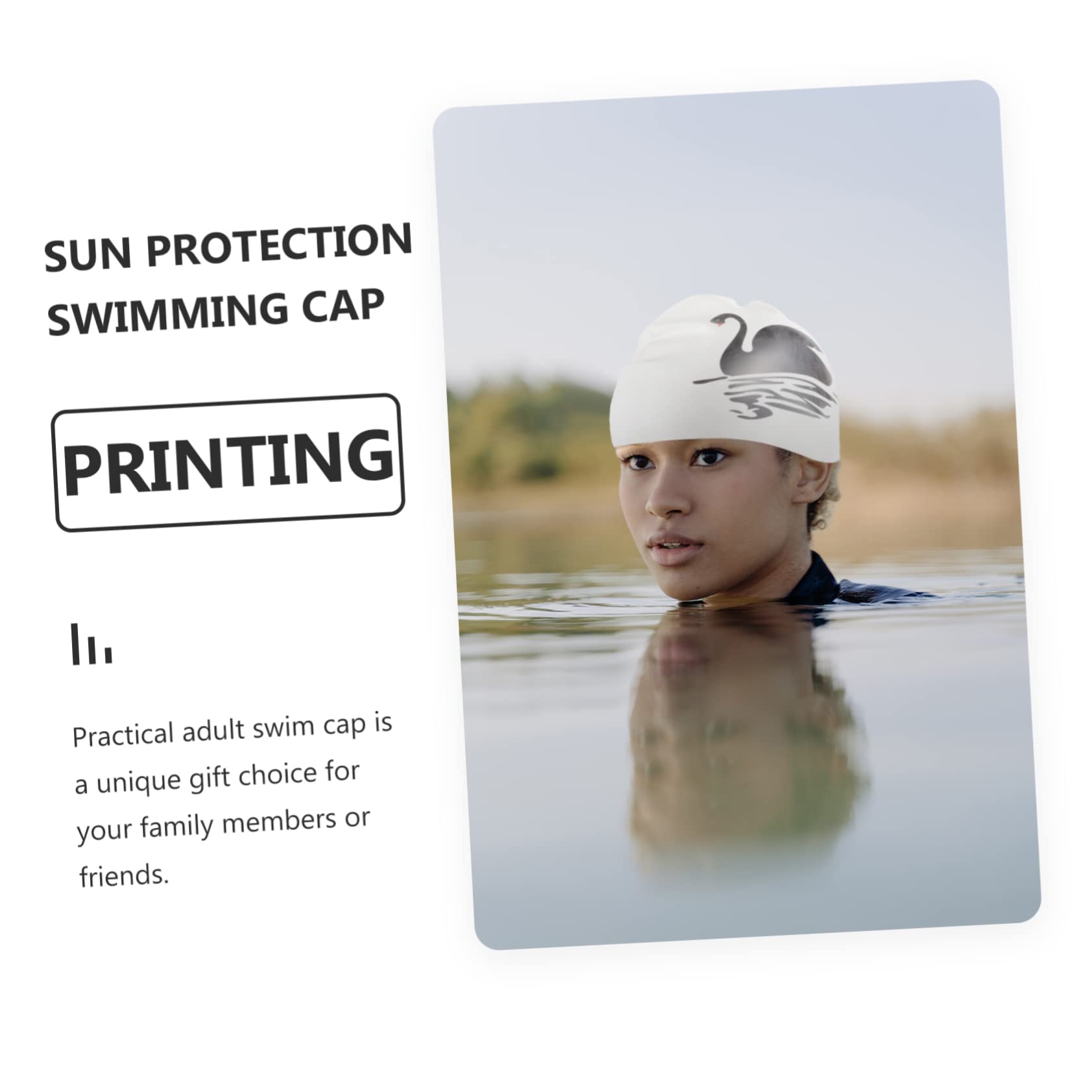 Cabilock 4piezas Gorro De Natación De para Cabello Gorro Elástico Unisex para Verano Diseño Antideslizante y Cómodo para Natación Piscina