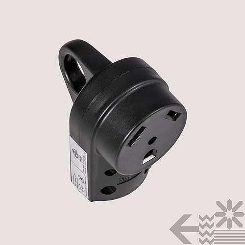 Miniatura 8 de True Mods NEMA TT-30R - Cable de alimentación de 125 V 30 A, enchufe hembra de repuesto para cable de 103 AWG mango de agarre EZ listado ETL