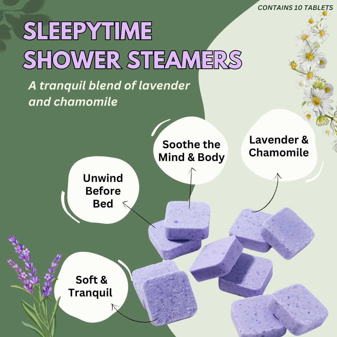 Lavender Shower Steamers Aromatherapy with Essential Oils, Made in The USA Shower Bombs, Shower Bomb Aromatherapy, Relaxing Gifts for Women, Spa Day Gifts, Birthday Gifts for Women and Men - Image 2