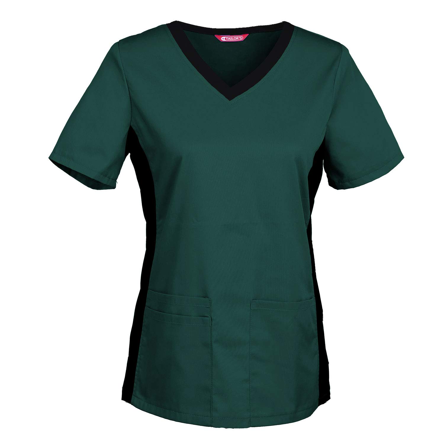 Tailor's Women's Hunter Green Scrub Top Medical Scrubs Hospital Scrub Tunic