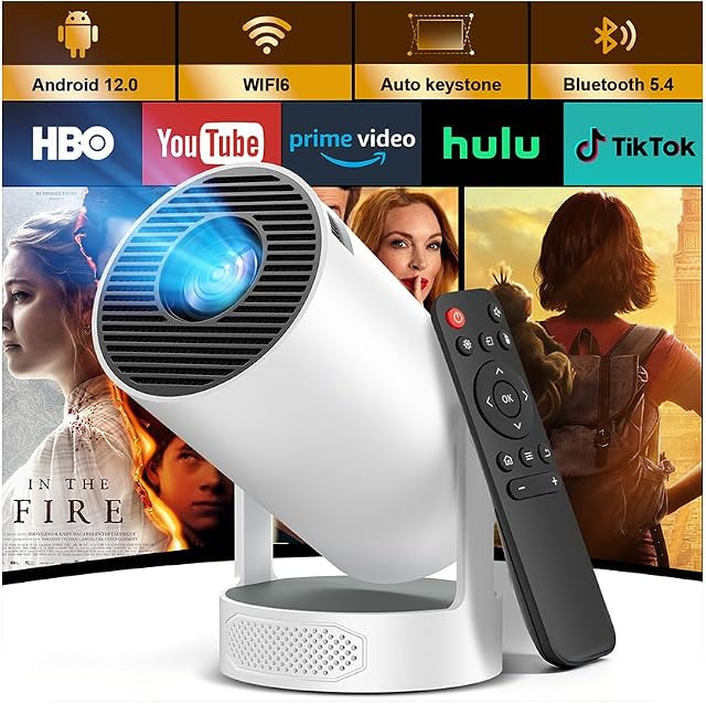Mini Proyector Portátil 4K 1080P Full HD