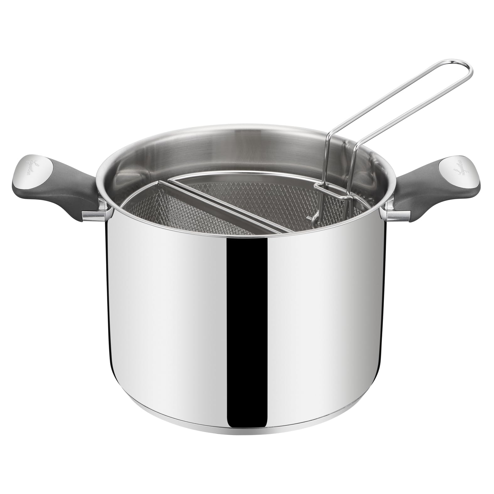 Lagostina Intensive Pro, Pastaiola Antiaderente 22 cm, Rivestimento Titanio Antigraffio, Cottura Rapida e Uniforme, Adatta a Tutte le Fonti di Calore Inclusa Induzione