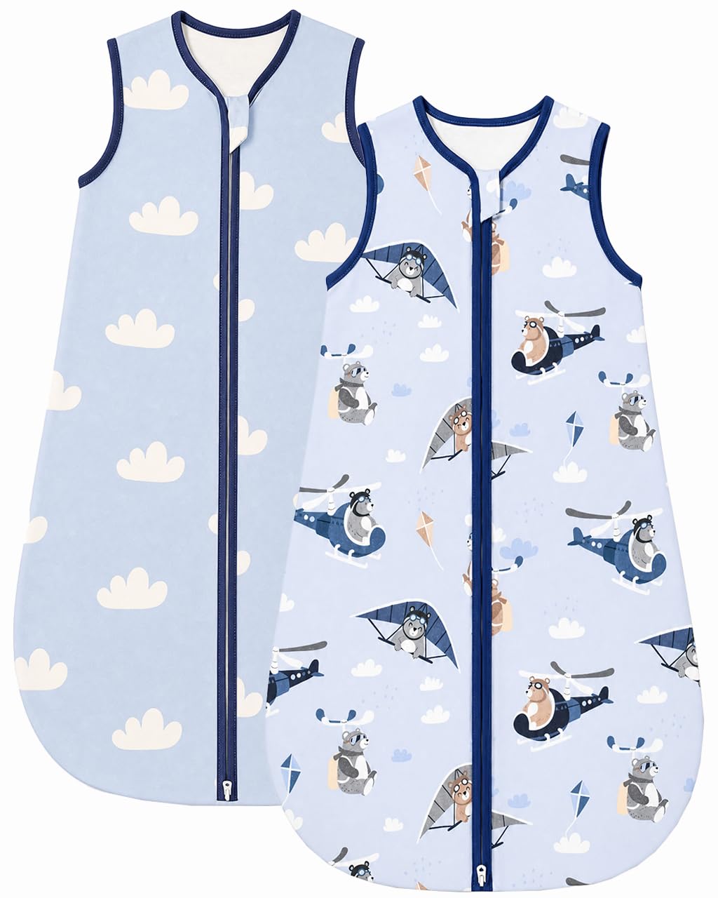 WYTbaby Baby Sleeping Bag, 0.5 Tog Cotton Sleep Sack, Baby Wearable Blanket for Newborn & Infant 0-6 Months