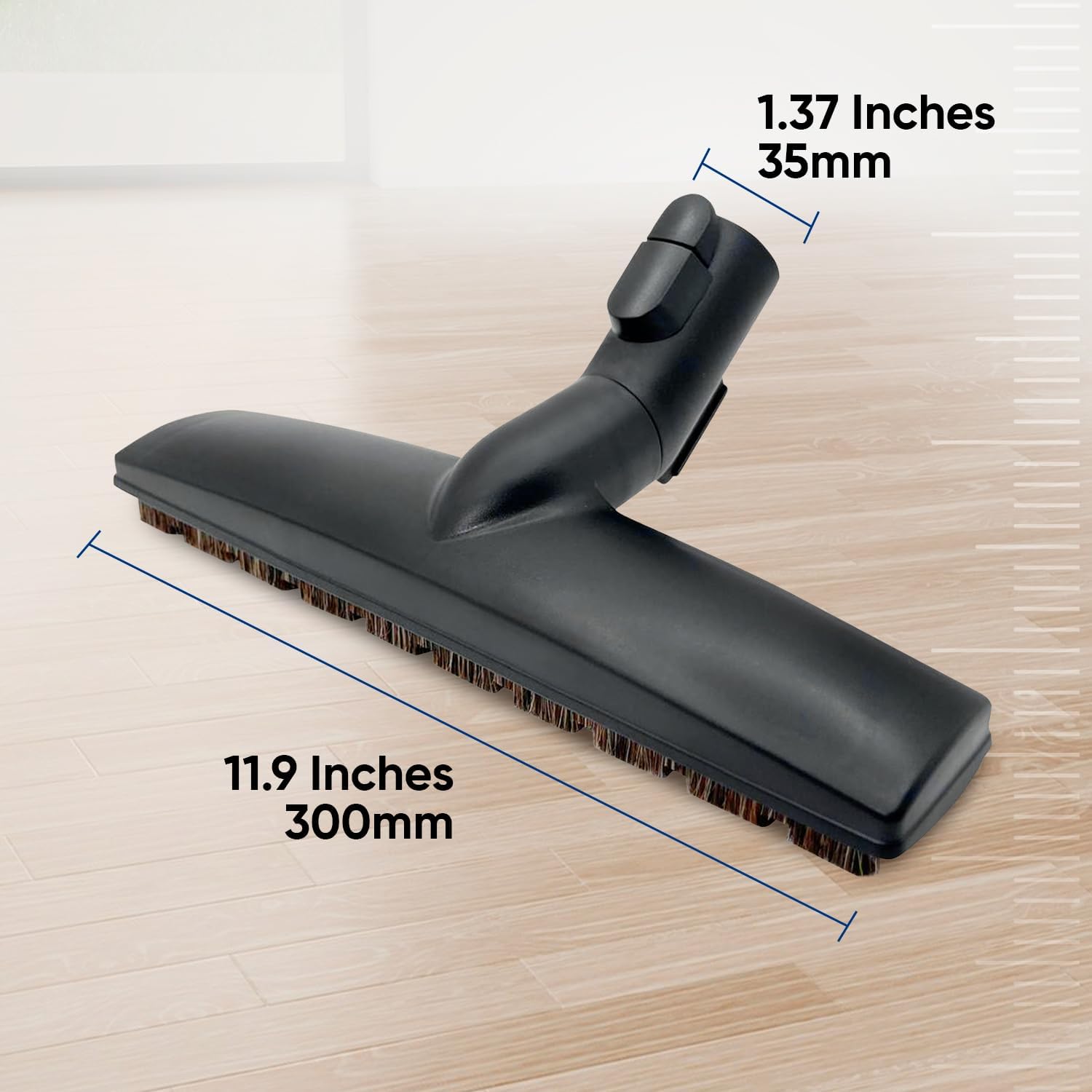 Replacement Floor Cleaner Brush Compatible with Miele Vacuum Attachments C1 C2 C3 – 35mm (1 3/8") Horse Hair Vacuum Brush Attachment for Hardwood Floor Attachment and Canister Vacuum. image 3