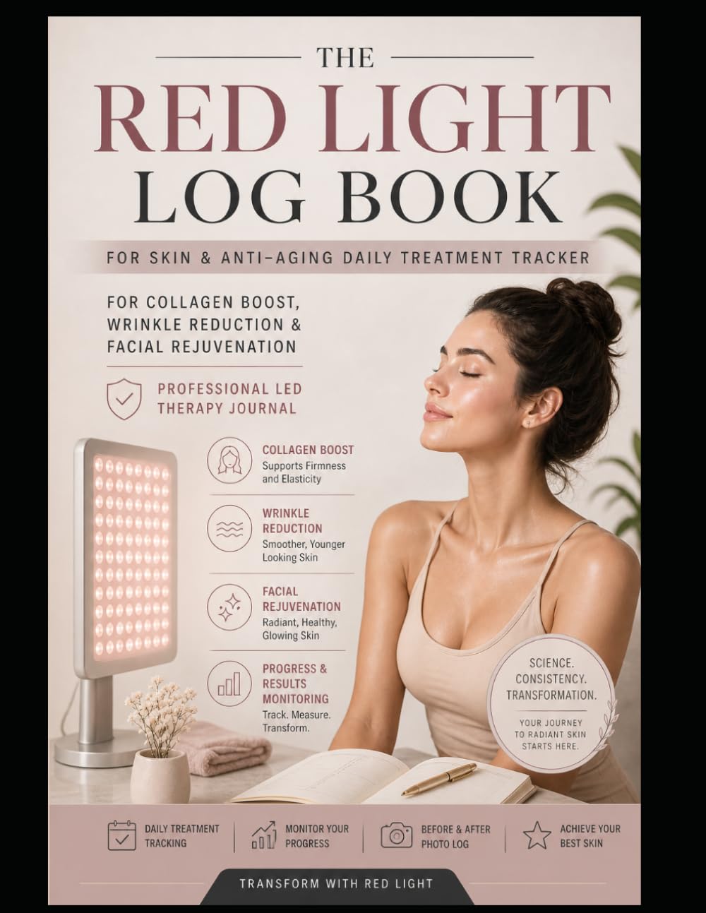 Red Light Log Book: for Skin & Anti-Aging Daily Treatment Tracker for Collagen Boost, Wrinkle Reduction & Facial Rejuvenation Professional LED Therapy Journal | Progress & Results Monitoring