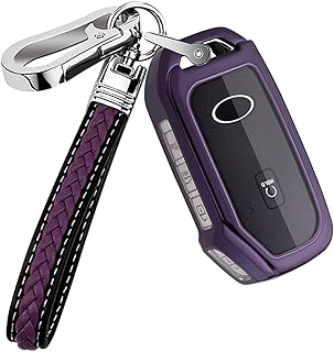 TPU Car Key Case Protector Remote Smart Cover Fob Case with Chain for Kia Soul(2020-2023) Forte(2019-2023) Telluride(2020-2023) K5Seltos(2021-2023) NIRO Sportage Sorento