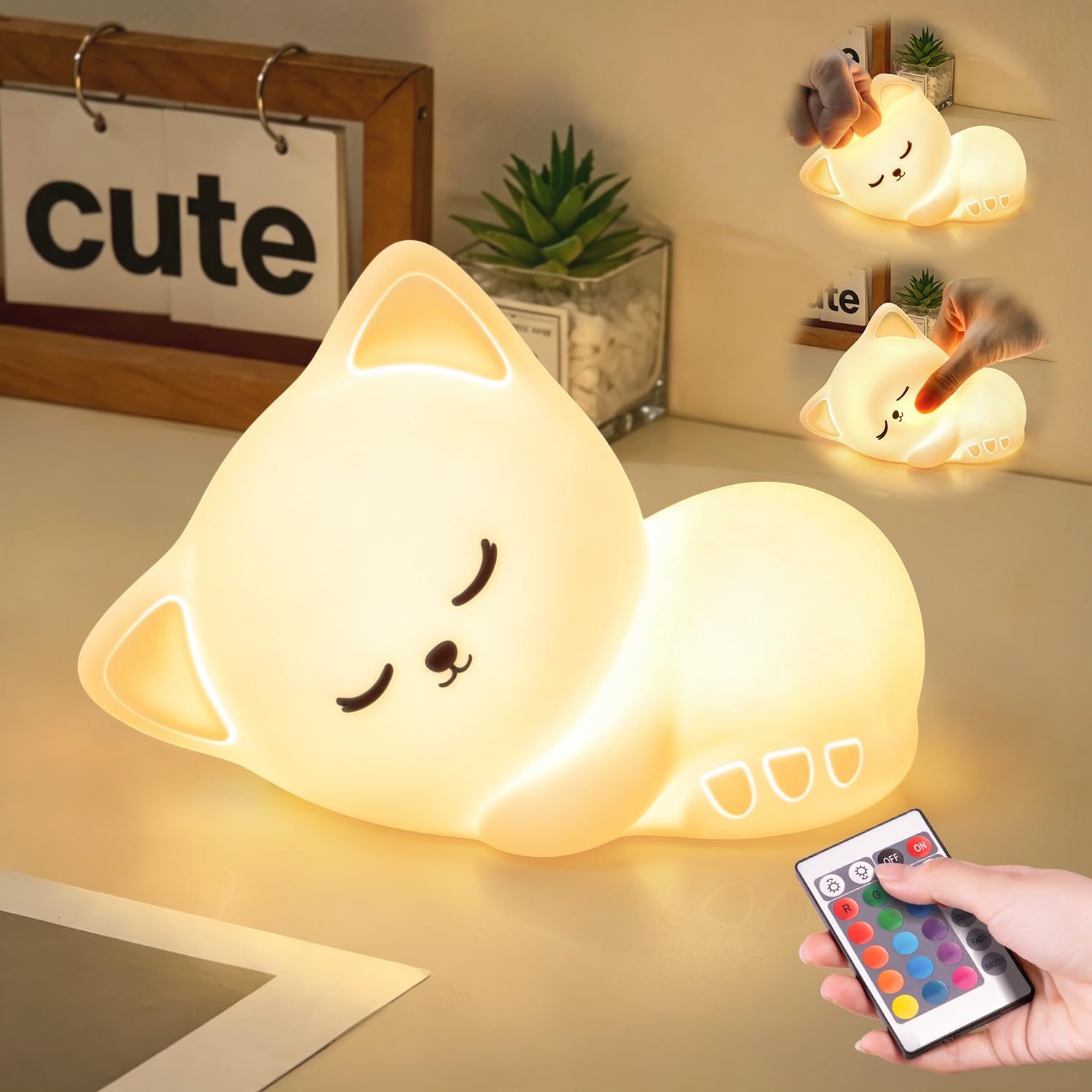 Mubarek Sleepy Cat Night Light