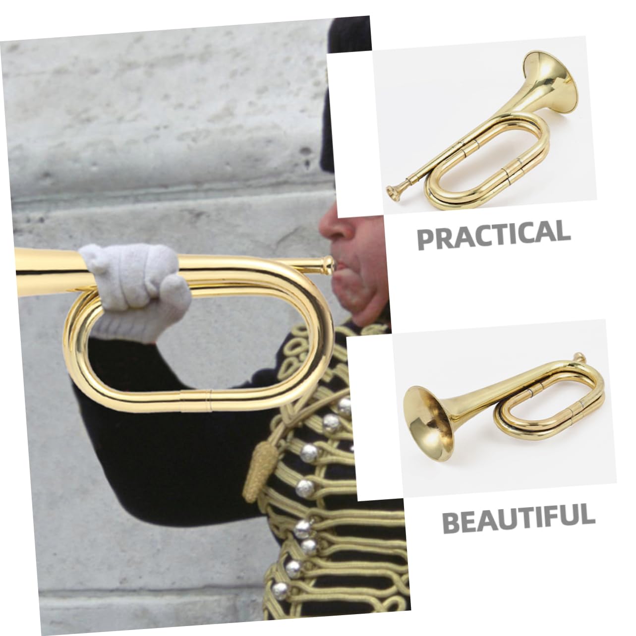 Veemoon Metal Trumpet for Beginners Trumpet Jupiter Bugle Horn for Band Practice - Image 9