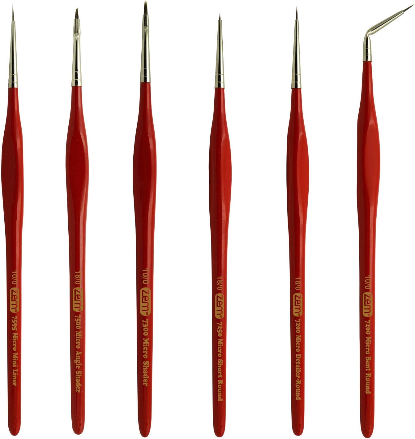 ZEM Brush Micro Brush Set 6 PCS USA