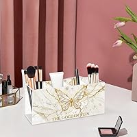 Vista 5 de Cool Butterfly Acrylic Lip Stick Holder Organizer With 4 Compartments Makeup Organizer Cheap Lip Liner Storage Bow Office Supplies Crayon Storage