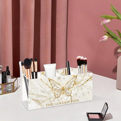 Miniatura 5 de Cool Butterfly Acrylic Lip Stick Holder Organizer With 4 Compartments Makeup Organizer Cheap Lip Liner Storage Bow Office Supplies Crayon Storage