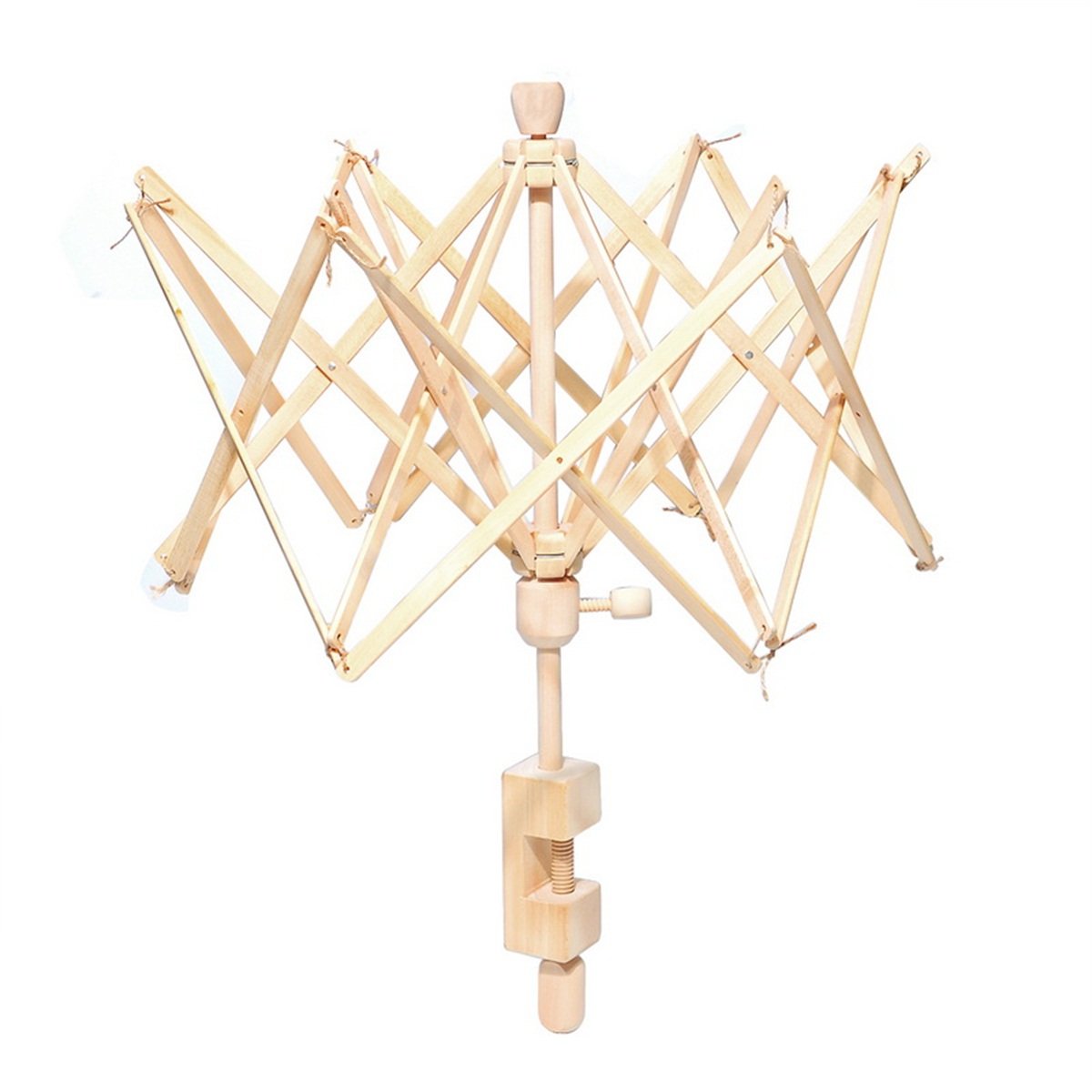 Enrouleur de fil en bois pour parapluie Swift, porte-fil en bois, 61 cm Enrouleur de fil en bois pour parapluie Swift, porte-fil en bois, 61 cm
