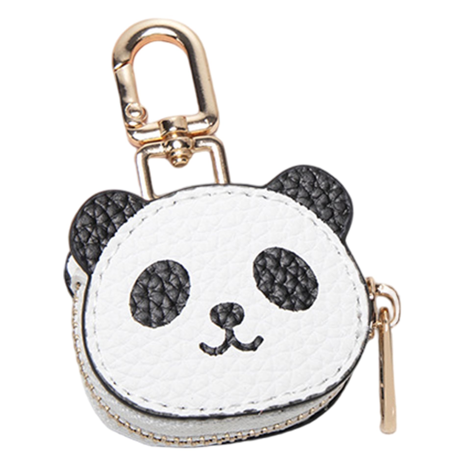 Peosaard Unisex Panda Mini Wallet Keychain, Mini Coin Purse Cute Cartoon Coin Purse Keychain Zipper Pouch With Pu Leather Bag Charm For Women Small Bag Organizer, Cute Accessory