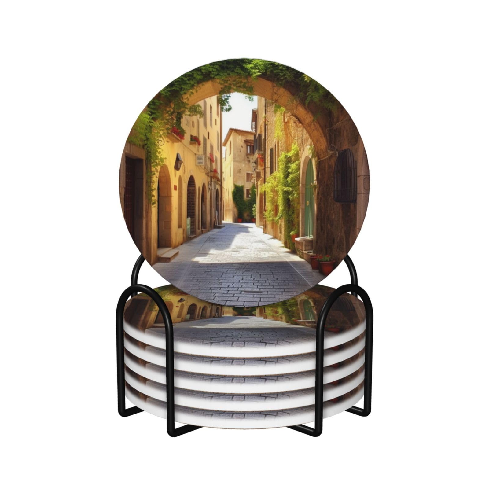 Dessous de verre céramique Italian Street fini les taches et rayures sur vos tables