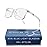 Sleep ZM Blue Light Blocking Glasses for Women + Men - Better Sleep + Anti Eye Strain Protection - Computer Screens & Gaming - Crystal Clear - Daytime Clear Lens