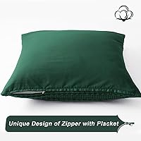 Vista 31 de PHF Fundas de almohada 100% algodón con tejido de gofre de 24 x 24 pulgadas, paquete de 2 fundas cuadradas para decoración elegante del hogar, sin