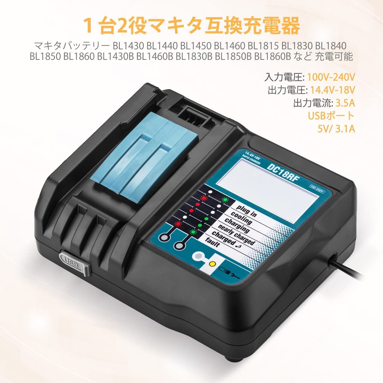Amazon.co.jp: マキタ 18v バッテリー 充電器セット18v 5.0Ah 
