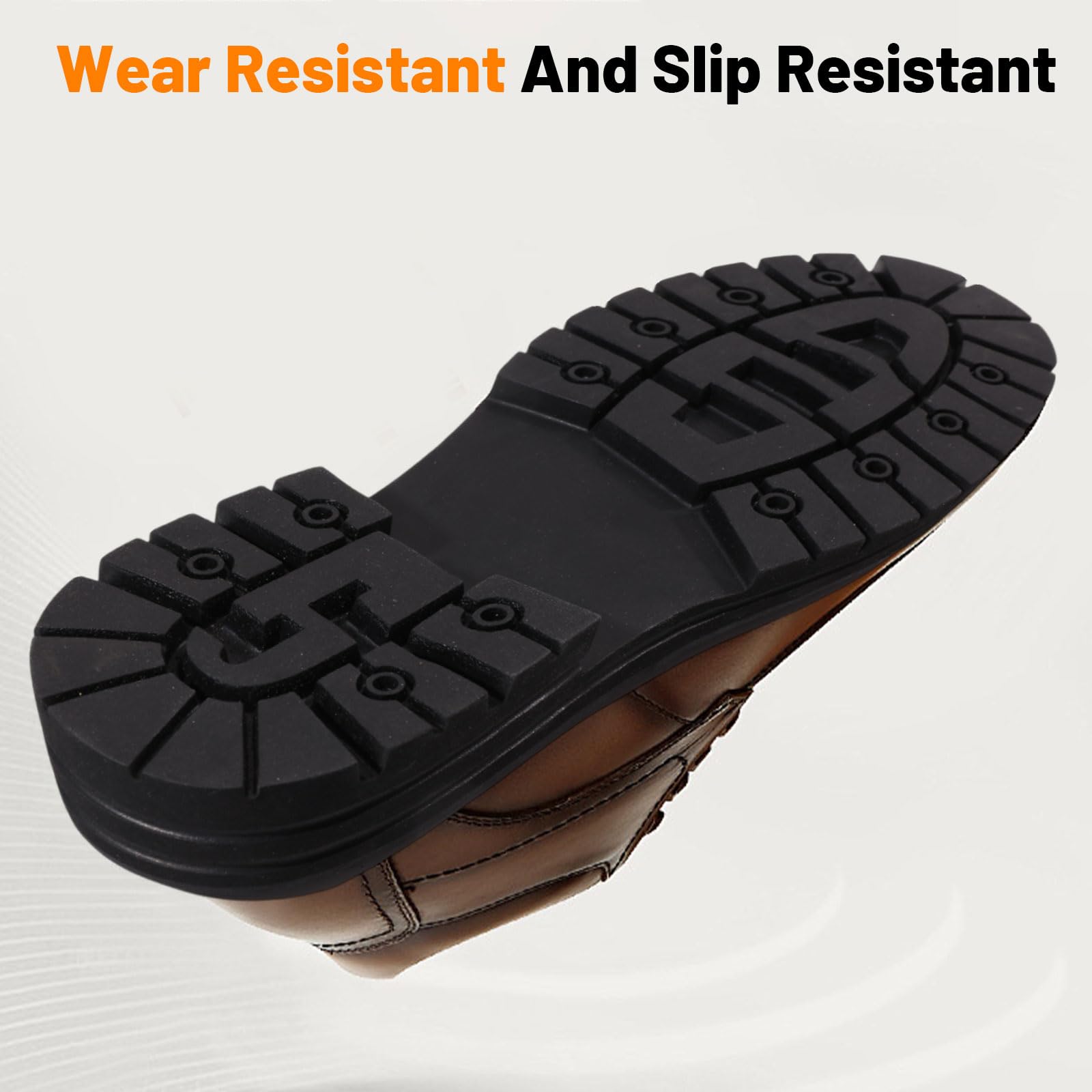 CHGCRAFT Suela de goma de repuesto para zapatos, 1 par, antideslizante, protector de reparación de zapatos para parte inferior, color negro, 42 EU