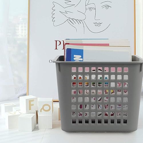 Miniatura 5 de Cesta de almacenamiento de plástico profundo, 6 paquetes