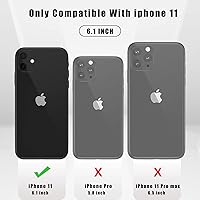 Vista 2 de ORIbox - Funda compatible con el iPhone 11, translúcida, mate, inastillable, resistente a los arañazos