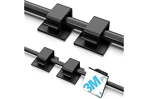 Adhesive Heat Cable Clips (Small & Large) - 100 PCS