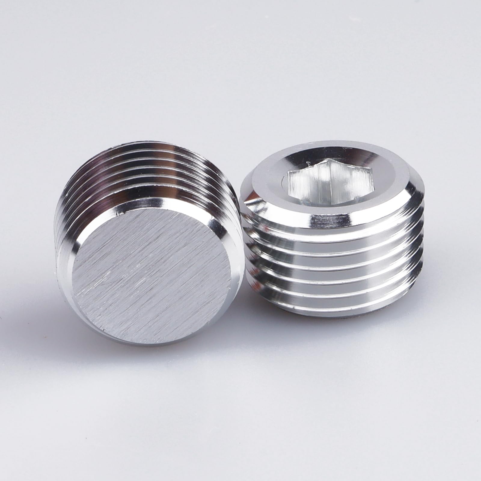 AC PERFORMANCE Aluminum Silver 1/2" NPT Male Socket Allen Head