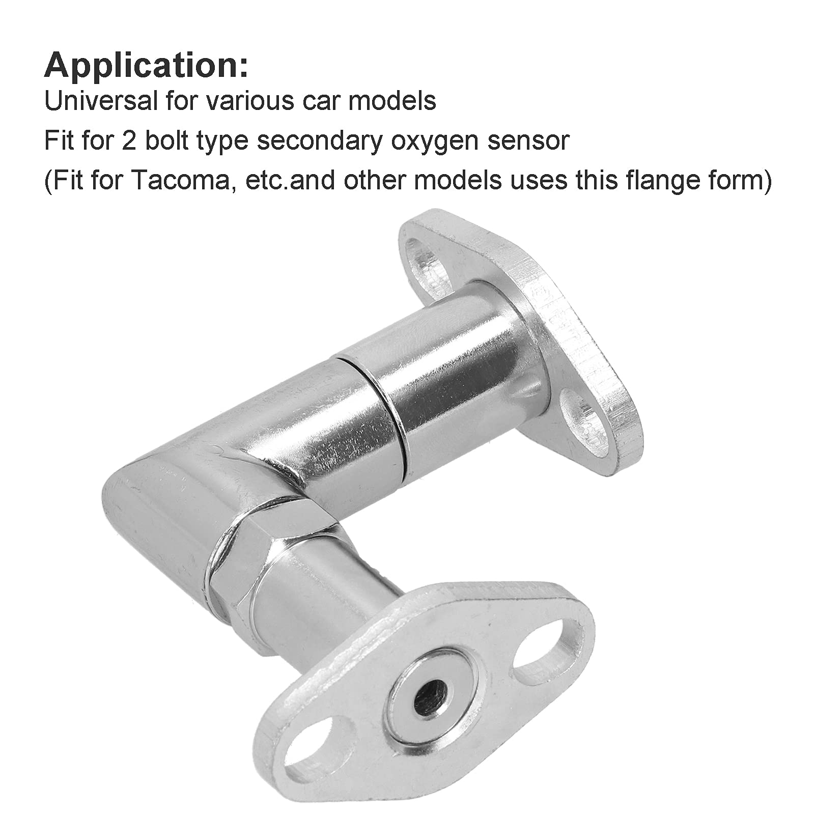 Adaptateur/entretoise De Capteur O2 à 90° M18x1.5 - Pour éviter Le Voyant Moteur Après Catalyseur Haut Débit - En Fer Zingué