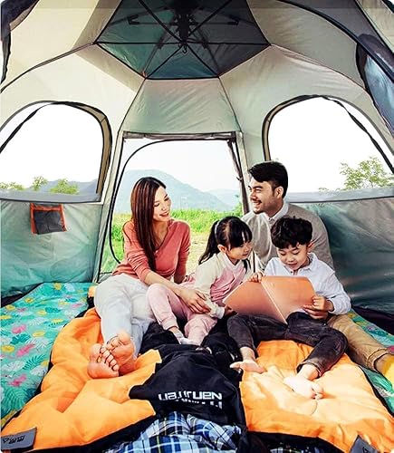 Miniatura 3 de Tienda de campaña para 2-3-4 personas, 60 segundos, fácil instalación rápida, impermeable, pop-up domo, familia, hexágono, deportes al aire libre,