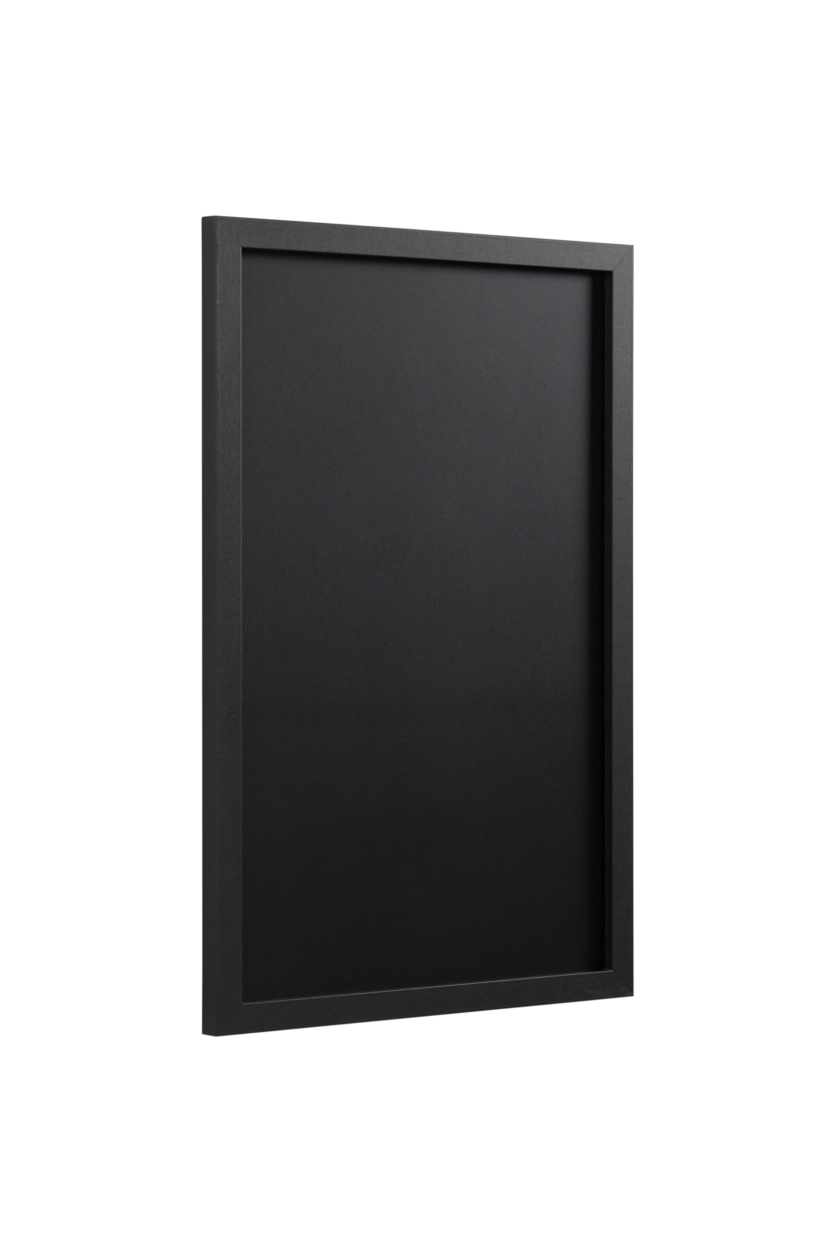 Bi-Office Back2Chalk Essentials Tableau à craie Noir Cadre en MDF Noir Mat 60x40cm