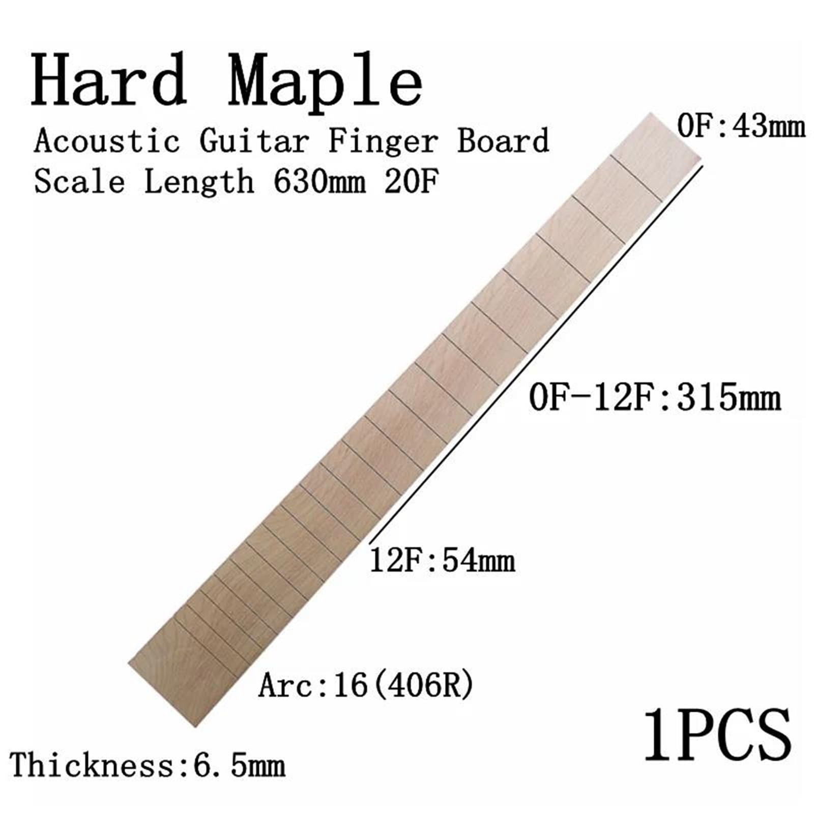 Materiały I Akcesoria Do Podstrunnic Gitary Akustycznej Budowy Naprawy (twardy Klon 20 Progów) Tuner Gitary(630mm (20 Frets))