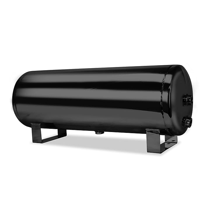 Buy Mototeks, Inc. 5 Gallon Steel AIR Tank with 4 Ports + Drain Port