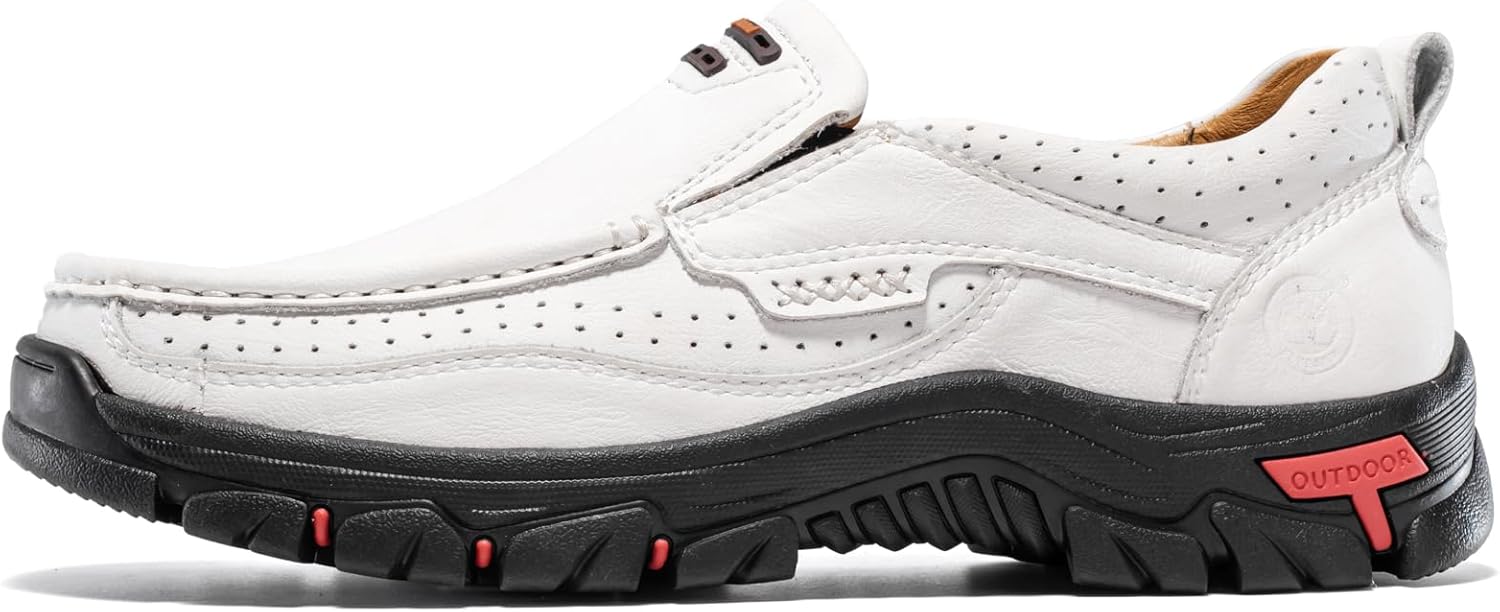 FLYLAND Basic 1.0 Men's Fashion Loafers Vintage Classical Leather Ankle Boots Handmade Chukka Boots Daily Casual Work Office Shoes Driving Shoes - Image 3