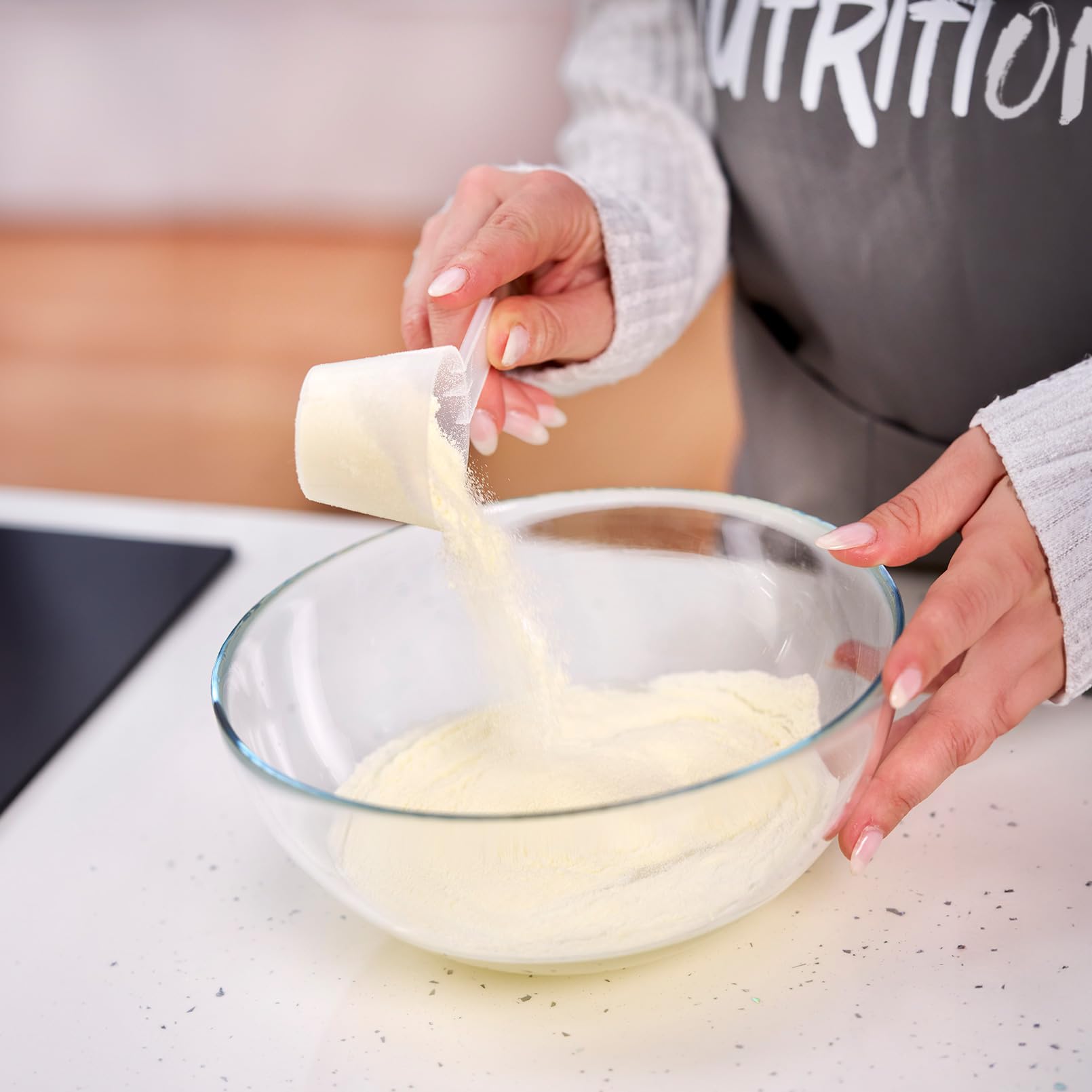 Clara de Huevo en Polvo de HSN Foods, 100% Proteína Natural sin Grasas, sin Colesterol, Sin Gluten, Sin Lactosa, Sin Sabor, 2000 gr