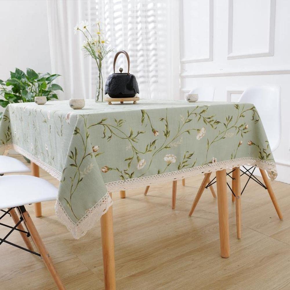 Manteles Mesa Antimanchas Algodón y Lino Ligero para Bufé Fiesta Cena Boda Picnic y Más Beige 100 × 100cm