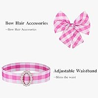 Vista 4 de Disfraz rosa para niñas pequeñas, vestido de muñeca de película para Halloween