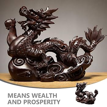 木製物 擺件 龍雕刻 骨董品 中國古美術 木製物 擺件 龍雕刻 骨董品 中國古美術