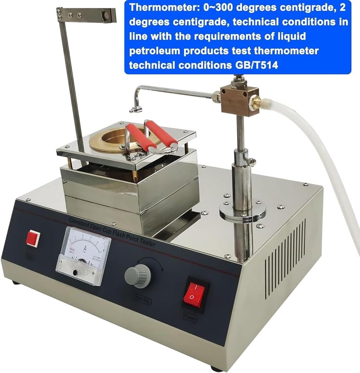 Digital Open Cup Flash Point er, Adjustable Temperature Ignit Point Analyzer, Automatic Petroleum & Asphalt uring Instrument for Crude Oil Labora Use