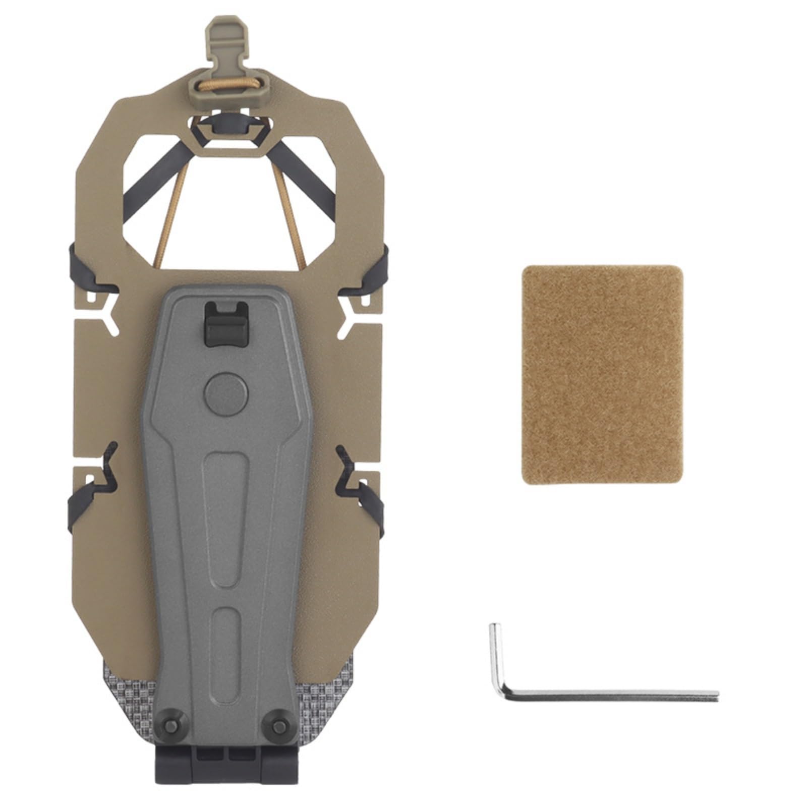 Support de téléphone tactique pliable pour fixer votre écran sur la poitrine