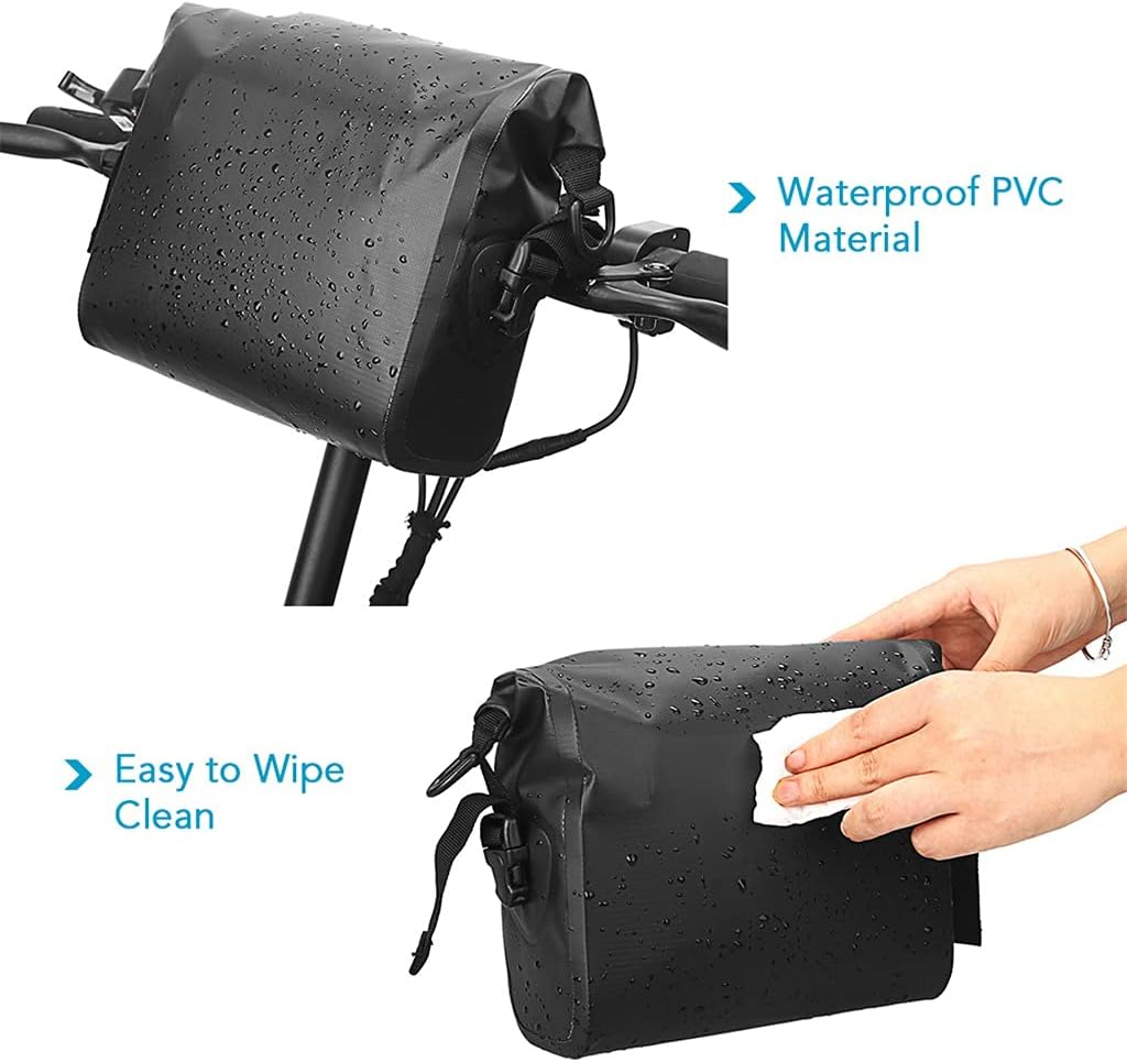 Pvc Waterproof Bicycle Handlebar Bag Cycling Pannier for Electric Bike Scooter