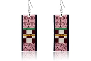 Demon Slayer Kamado Tanjiro Hanafuda Earrings