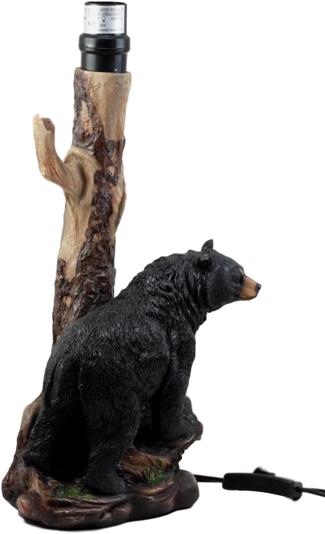 Hottest Sales Ebros Gift Woodlands Rustic River Black Bear Desktop Table Lamp Statue Decor with Shade 20H Black Friday - 60% OFF Ebros Gift Woodlands Rustic River Black Bear Desktop Table Lamp Statue Decor with Shade 20H