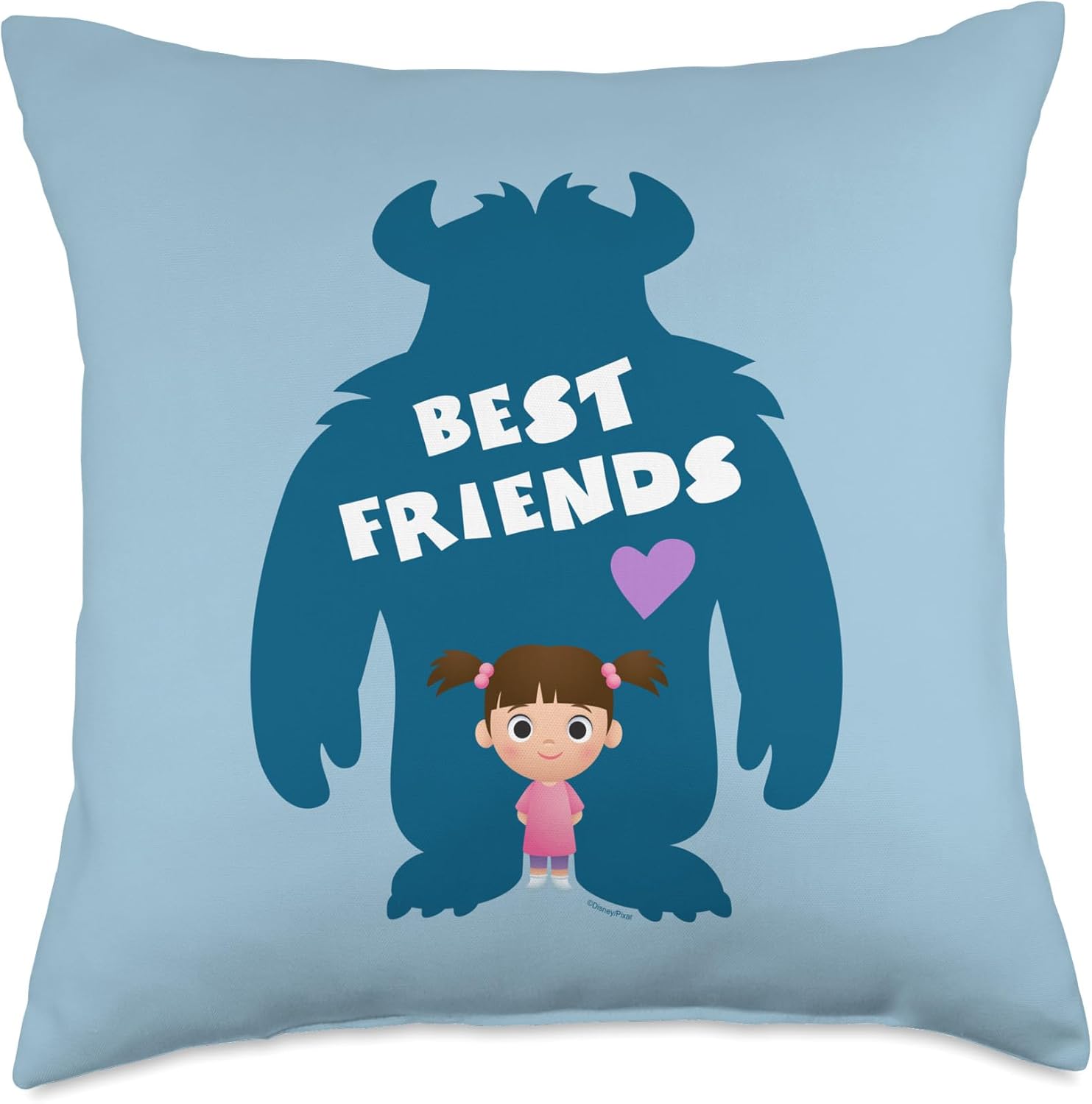Disney and Pixar’s Monsters Inc Sulley and Boo Best Friends Throw Pillow